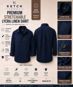 Ketch Casuals Premium Stretch Linen Shirt