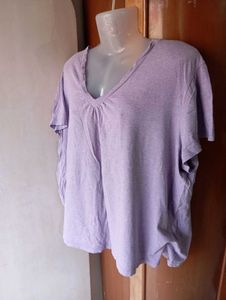 Lavender V-Neck T-Shirt