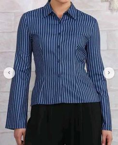 Classic Pinstripe Button-Up Shirt