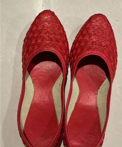 New Red Color Kolhapuri Juti For Girls Size 2UK