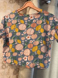 Trendy Peachy Crop Top, Bust- 36/34