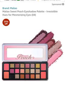 Maliao Sweet Peach Eyeshadow Palette - Irresistibl