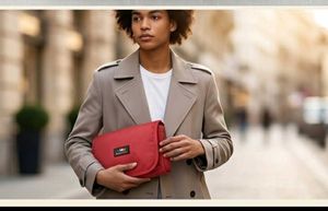 Chic Red Clutch Bag
