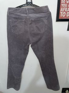 St. John's Bay Grey Corduroy Straight Leg Pants