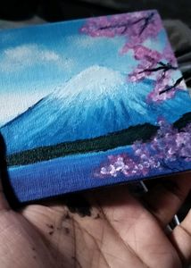 Miniature Painting of Mt. Fuji
