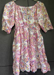 Bohemian Paisley Print Wrap Dress