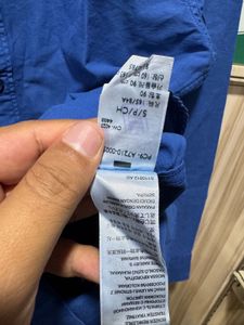 Levis Blue Button Down Cotton Shirt