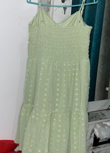 Green A line Dress