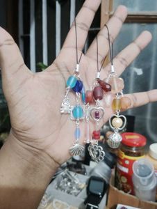 Charming Beaded Keychain Charms