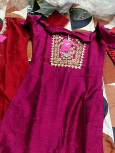 Elegant Embroidered Kurta Sets (Set of 2)