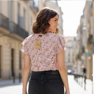 free delivery Floral Print Top
