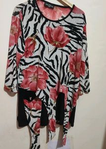 Multi Floral Print Top For Girl Or Woman 42 Bust