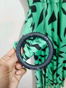 Vero Moda Mint Green Printed Dress