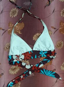 Branded Knotted Bikini Top