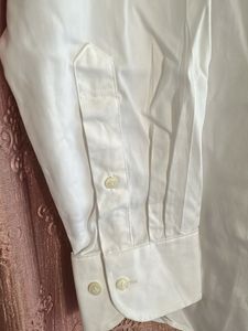 Classic White Men's Dress Shirt