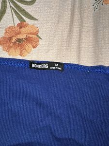 Blue Crop Top