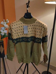 New Vintage Patterned Knit Sweater (Unisex)
