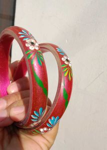 Vibrant Hand-Painted Bangles