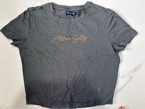 Allen Solly Woman Charcoal Grey T-Shirt