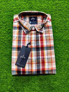 Parx Men's Plaid Casual Shirt
