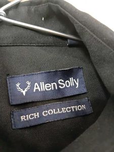 ALLEN SOLLY Black Long-Sleeve Shirt