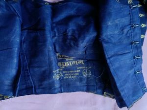 Stylish Blue Printed Blouse