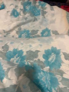 Elegant Floral Print Saree