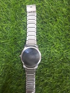 Men's Silver Metal Band Watch