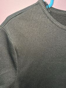 Cotton On Black Keyhole T-Shirt