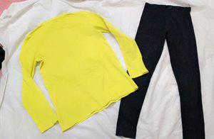 Very Cute N Beautiful Top With Leggings