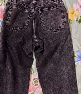 Charcoal Black Mom Jeans