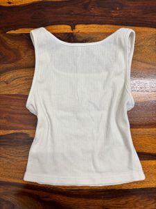 Urbanic White Top with Butterfly Design