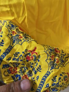 Vibrant Yellow Embroidered Kurta