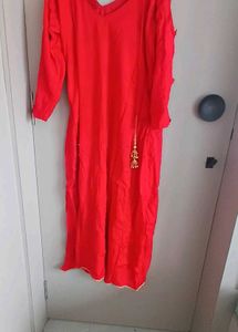 Red Anarkali Kurta