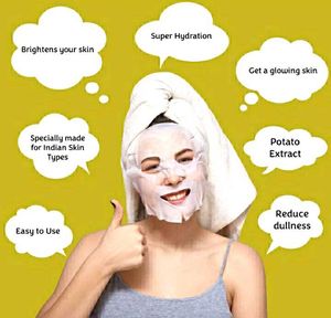Potato Facial Sheet Mask For Men &amp; Women
