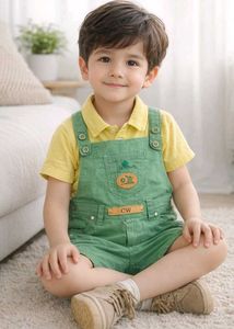 green cotton dangre