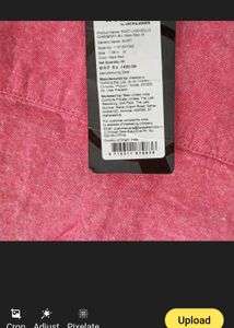 JACK JONES Men's Short Sleeve Pink Oxford Shirt