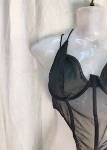 Sheer Mesh Corset Top