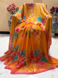 new Floral Print Saree