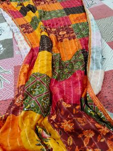 Vibrant Patchwork Dupatta
