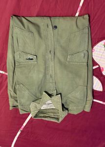 Men's Olive Green Western Shirt