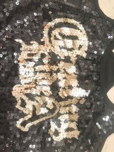 Sparkly Black Sequin Tank Top