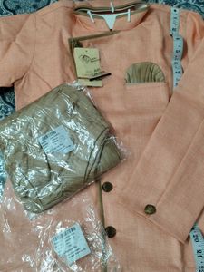 Brand new Stylish Peach Sherwani Set for Boys
