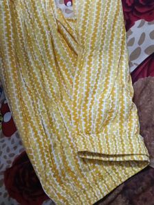 Beautiful Yellow Floral Kurta set