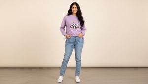 Cute Panda Embroidered Top