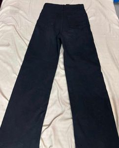 Wide Leg high waist Black Jeans