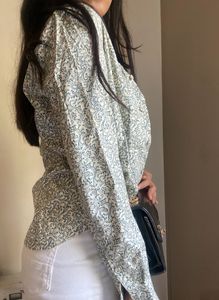 Branded Co-ord Set of Shirt and Denim Shorts