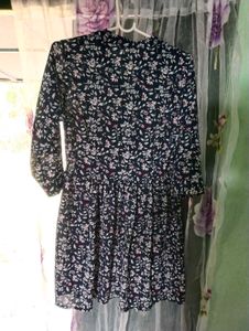 Length 34,Floral Print Midi Dress
