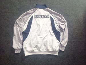 Kappa Track Jacket White Navy