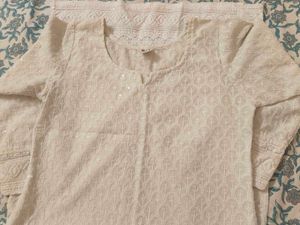 Elegant white kurta